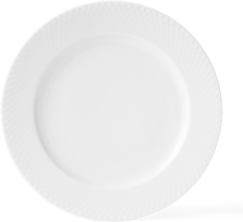 Lyngby Porcelæn - Rhombe balta vakarienės lėkštė - Ø27 cm