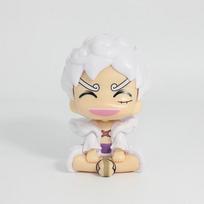 ONE PIECE Anime Monkey D. Luffy Action Figure - Q Version Look up Gear 5 PVC Collectible Model Doll Toy