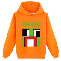 Manga Graphic Unspeakable Hoodies Children's Hooded Long Sleeves Coats Toddler Teen Kids Boys Girls Cartoon Sweatshirt Casual Tops 100cm oranžinė