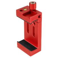 Professional Phone Tripod Mount Adapter Aluminum Cellphone Holder with Adjustable Clamp for Selfie Stick Monopod 1 raudona