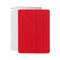 For iPad Pro 12 9 Case 2017 2015 PU Leather Ultra Slim Smart Cover For iPad Pro 12.9 Inch Case A1584 A1652 A1670 A1671 raudona