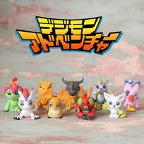9 vnt./rinkinys Digimon Digimon Adventure Anime figūrėlės modelis PVC kolekcijos papuošalai Statulėlės Lėlės Gimtadienio žaislai Dovanos Kalėdinės dovanos black