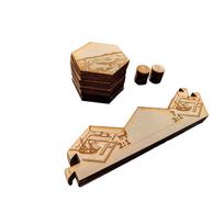 Natūralaus medžio žaidimo plytelės žaidimui „Catan naujakuriai“ Idealiai tinka 2–4 žaidėjams Pilnas komplektas su lenta ir priedais Rinkinys fo United States