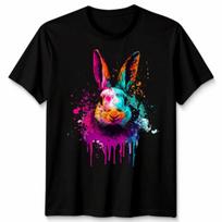 Rabbit Watercolor Bunny Hare Pet Graphic Funny Easter Day TTshirt Unisex L