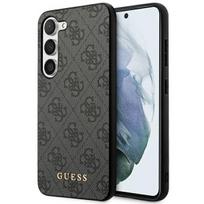 Etui do Samsung Galaxy S23 Guess Hardcase Metal Gold Szary