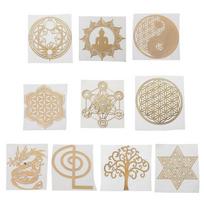 Pyramid Epoxy Resin Crafts Orgonite Stickers Effect Simulation Copper Orgonite 1 pilka spalva