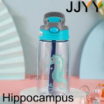 Kids Water Bottle with Straw and Handle Portable Drinking Cup Sippy Cup for Children Leak Proof Reusable Water Bottle BPA Free 480ml