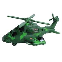 1pc Children Toy Inertial Helicopter 3D Light Music Aircraft Inertia Vehicle Toy(Green)