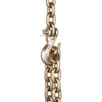 Binder Chain G80 Tie Down Tow Chain with Hooks 5/16 x10.3' 2 Pack 4900 lbs