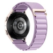 22mm 20mm Alpine Loop Band for Huawei Watch GT6 Pro/GT6/GT5/GT4 Bracelet Belt for Samsung Galaxy 7 6 Classic 5 4 Nylon Watchband For width 22mm levandų violetinė spalva