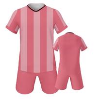 Soccer Jersey Set Pink Football Kit Soccer Team Training Uniform XS