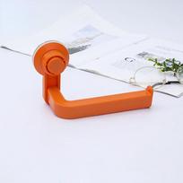 1PC Perforated Free Paper Towel Rack In Bathroom Wall Mounted Paper Reel In Kitchen Suction Cup Paper Reel In Toilet oranžinė