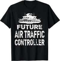 Future Air Traffic Controller T-Shirt Flight Control Tower Gift Unisex T-Shirt M
