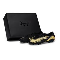 Nike Mercurial Vapor 16 Abrasion Resistant Abrasion Resistant Soccer Shoes Unisex Black Gold FQ8364-002(Team80-S-BOX) 41