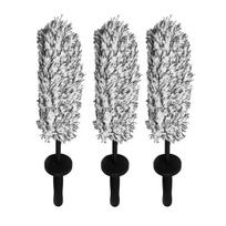 Wheel Cleaning Brush Microfiber Rim Wheel Barrel Cleaner Brush with Long Handle Soft Car Duster Interior Cleaning Tool for Wheels Tire Fenders Engine 3pcs