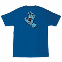 Santa Cruz SCREAMING HAND Skateboard T Shirt ROYAL BLUE L