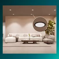 Šviestuvas įleidžiamas Philips LED. 5.5W. 4000K. DIA9. juodas