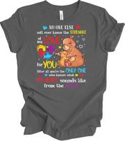 Teddy Bear Love Puzzle Heart T-Shirt - Gift for Parents XL