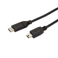 StarTech.com 6.6ft (2m) USB-C to Mini-USB Cable, Data Cord, USB 2.0, USB-C Data Transfer Cable