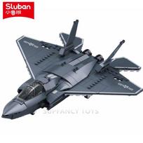 335PCS Air Force Model Bricks J35AS Stealth Fighter Jet Building Blocks Sets Kit Military Educational Toys for Children