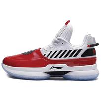 Li Ning WOW 7 Way Of Wade 7 Uptown Cushioning Slip Resistant Low top Performance Basketball Shoes Mens White Red Black ABAN079-2 41 balta/raudona