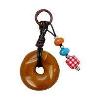 Novelty Chocolate Pretzel Bread Purse Decors Bag Pendant Cartoon Keyring Suitable For Fashion Collectors and Gifting