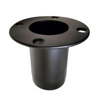 70 mm metalinis garsiakalbio laikiklio pagrindas Profesionalus garso stovas Viršutinio skrybėlės atraminė dalis Tvirtos konstrukcijos Sceniniams pasirodymams 1 black