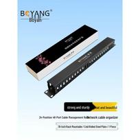BOYANG 19-inch Rack Mount 48-Port Cable Management Panel