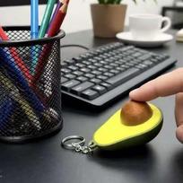 Sensory Fidget Keychain Calming Finger Button Pendant Avocado Clicker Keychain  Backpack Charm žalia