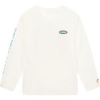 Li-Ning Girls' Soft Breathable Long-Sleeve T-Shirt 120 pieno baltumo spalva