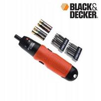 Elektrinis atsuktuvas sraigtasukis black&decker a7073+antgalių rinkinys 6V