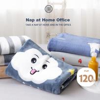 Nap Blanket, Thickened Baby Blanket, Sofa Air Conditioning Throw, Children's Towel Blanket, Cloud Pattern, 100*150cm