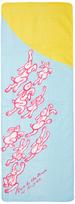 Yamamoto Jin Shoten Fluffy Tenugui hand Ten Rabbit Colors Run to the Moon Double gauze light 32 x 89 cm (Japanese towel) - - [4938] tenugui, 100% šviesiai mėlyna spalva