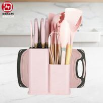 Kitchen Accessories 19pcs Kitchen Utensils Set Cookware For Kitchen Handle Spatula Beaters Kitchenware mėlyna