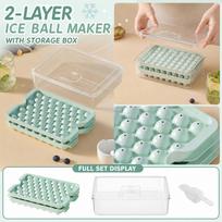 Press Quick Release Tray, 2-Layer 106 Cells with Ice Storage Box, Blue One Size mėlyna