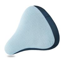 Dviračio balnelis 3D Minkštas dviračio sėdynės užvalkalas Silikono sėdynės pagalvėlė Važiavimas dviračiu Kvėpuojantis balnas Patogus dviračio dviratis šviesiai mėlyna spalva