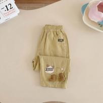 Summer Baby Cotton Mosquito Pants Thin Breathable Air Conditioner Trousers Cute Casual Long Pants For Boys And Girls 73 chaki