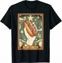 Hot Dog Bun Lover Foodie Food Lover The Hot Dog Tarot Card T Shirt S