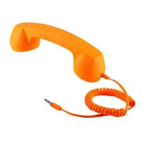 C tipo/3,5 mm retro telefono ragelis Laidinis imtuvas Mobiliojo telefono ragelis Universalus C tipo 3.5mm Rose Red pink