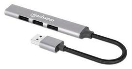 Manhattan Usb-A 4-Port Hub, 4X Usb-A  Ports (1X 5Gbps Usb 3.2 Gen1