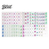 Clear Markings Mahjong Tiles 160Pcs American Set 4 Layer Engraved Acrylic Mini Kit Mah Jongg Tabletop Game for Family Night Travel Accessories A