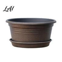 Durable Garden Pots for Tulips Bulb Plant Pot with Saucer 10 Inch 13 Wide Flowerpot Indoor Outdoor Planters Drainage Holes Planter Lilies Hyacinths M ruda