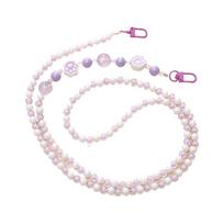 Flower Beads Crossbody Mobile Phone Strap Bag Chain Phone Neck Straps  Phone Case Hanging cat paw style 4