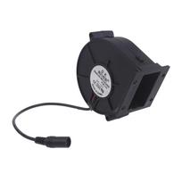 Square Air Duct 9733 Air Blower Fan, Ball Bearing DC12V 5.5x2.1mm BBQ Fan 1