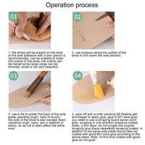 Wear Resistance Shoe Sole Replacement V Pattern Rubber Non Slip Sole Sheet  Repair Patch Use