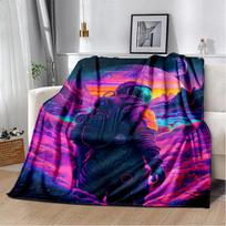 Astronaut Universe Spaceman 3D Outer Space Cartoon Blanket,Soft Throw Blanket for Home Bedroom Bed Sofa Office Cover Blanket Kid Size: 75*100cm, Weight: 230 GSM