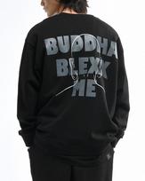 Black Smith Buddha Oversize Fit Sweat Shirt Black