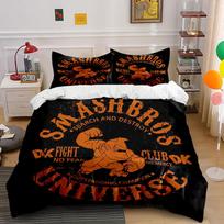 Smash Bros DK Universe Set Bedding Duvet Cover Set Duvet Cover Pillowcases  (1 * Duvet Cover 2 * Pillowcases, without duvet insert) 135x200cm