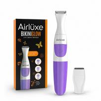 Airluxe BikiniGlow 2-in-1 Bikini Trimmer & Shaver for Women | Hair Remover for Intimate Private Parts, Body, Arms & Legs | Foil Razor Blade | Wet &