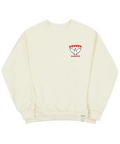 Graver [Unisex] Small White Duck Wing Smile Sweatshirt_Cream Cream/S